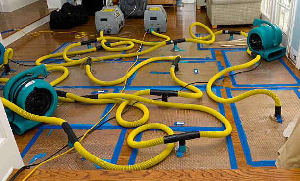 Professional Flood Damage Restoration technician working in Fayette, MO